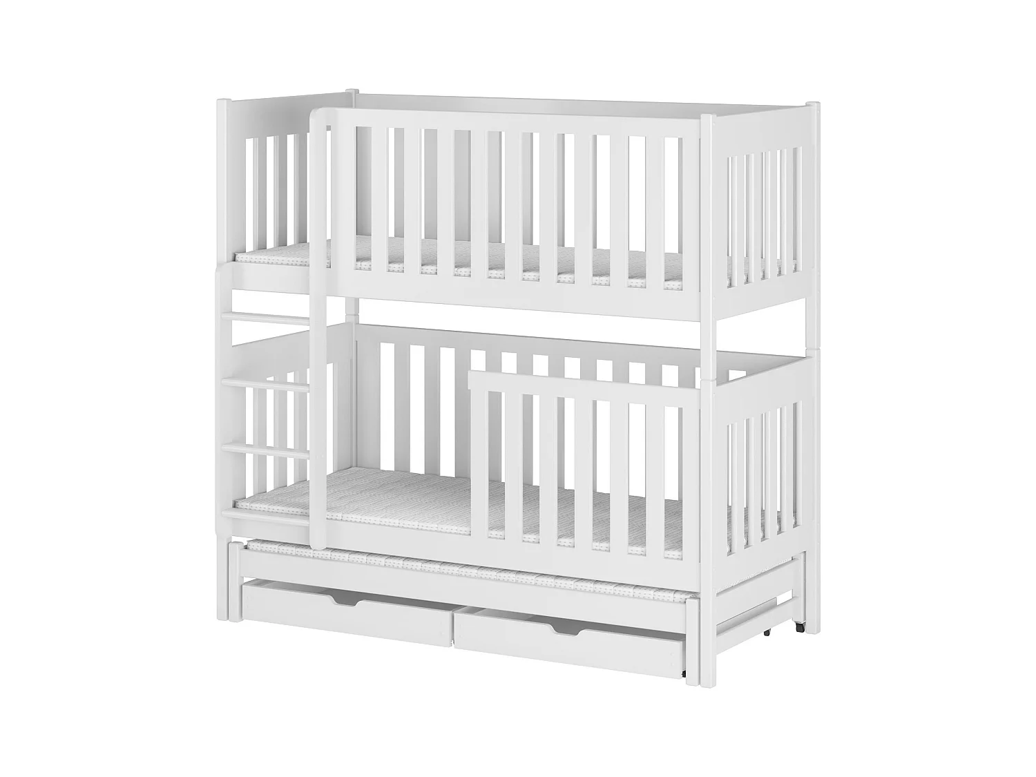 Lits superposés EMILKA BB014 80x190 cm Blanc