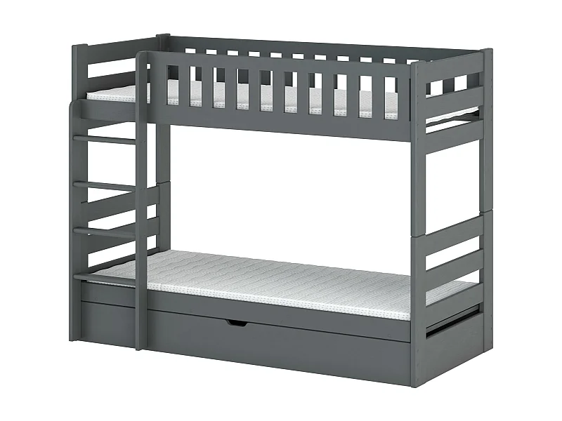 Letto a castello FOCUS BB005 90x200 cm Grafite