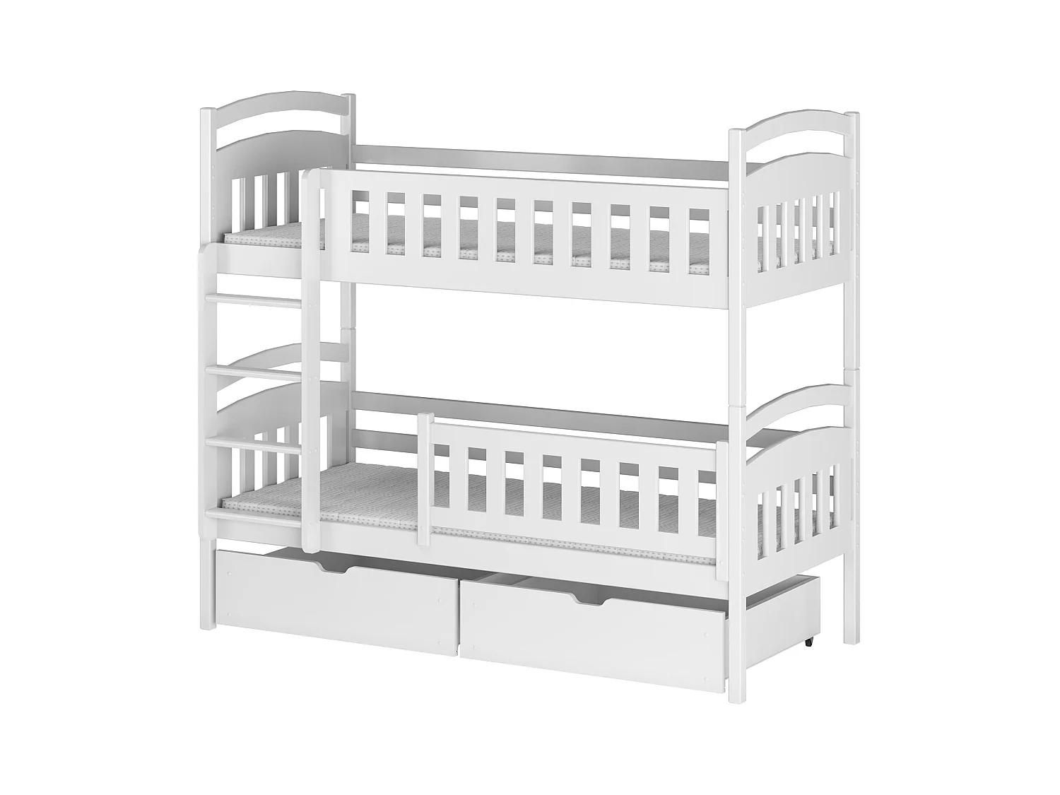 Lits superposés IGNAS BB005 90x200 cm Blanc