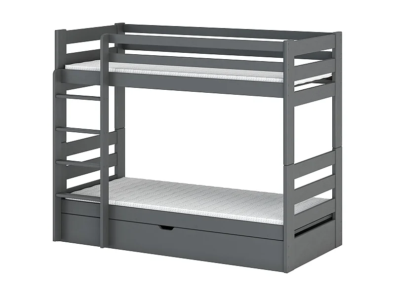 Stapelbed AYA BB004 90x190 cm Grafiet