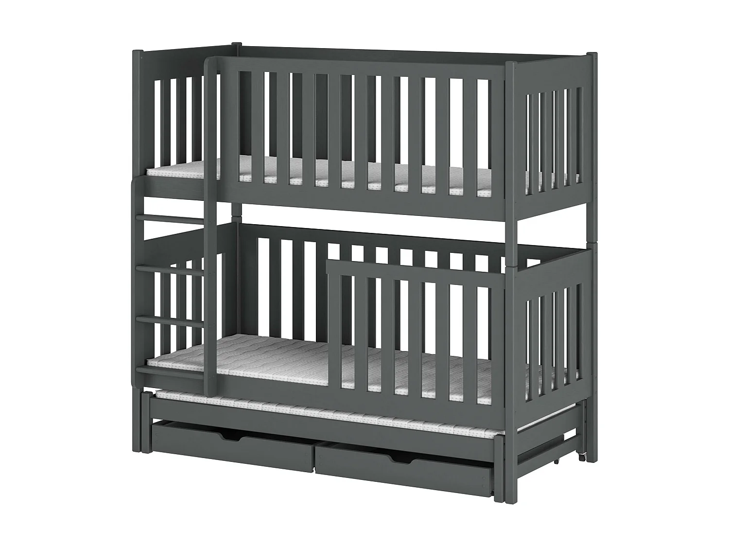 Letto a castello EMILKA BB005 90x200 cm Grafite