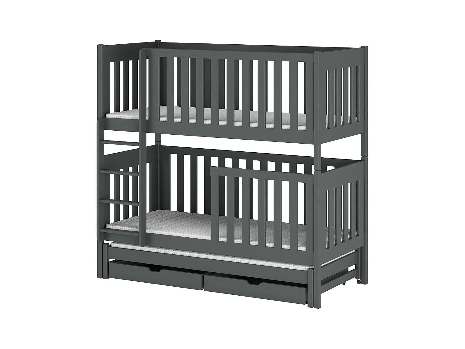 Stapelbed EMILKA BB005 90x200 cm Grafiet