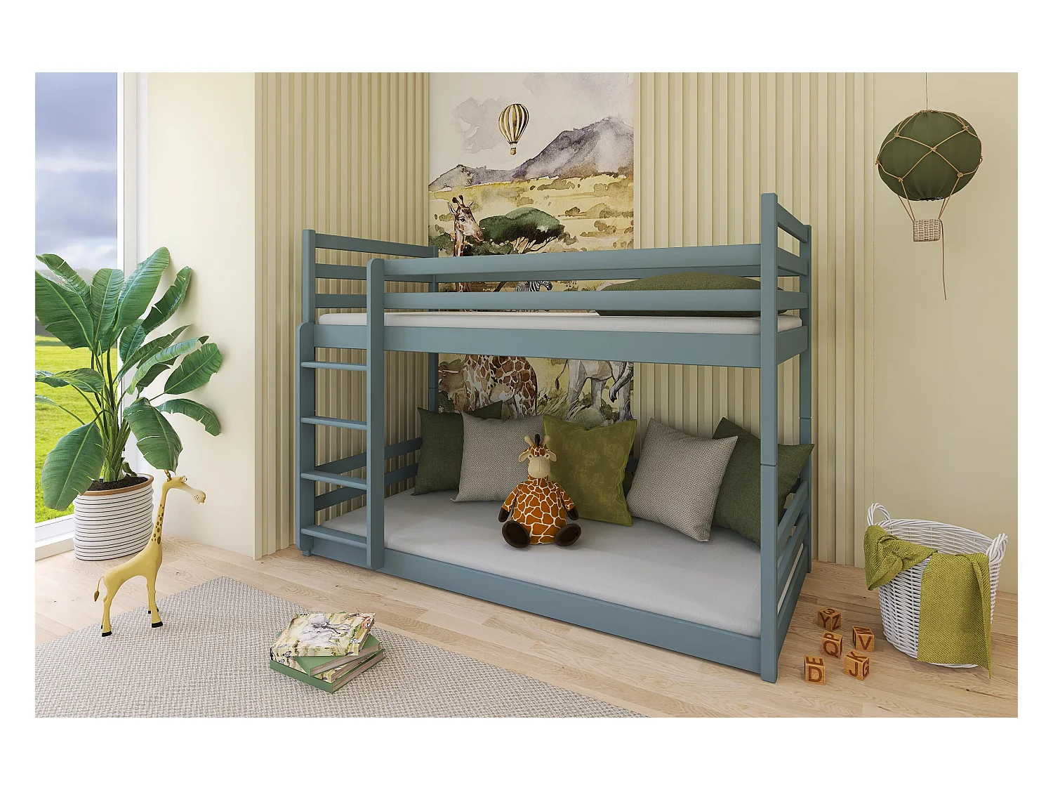 Lits superposés MINI BB013 80x170 cm Gris