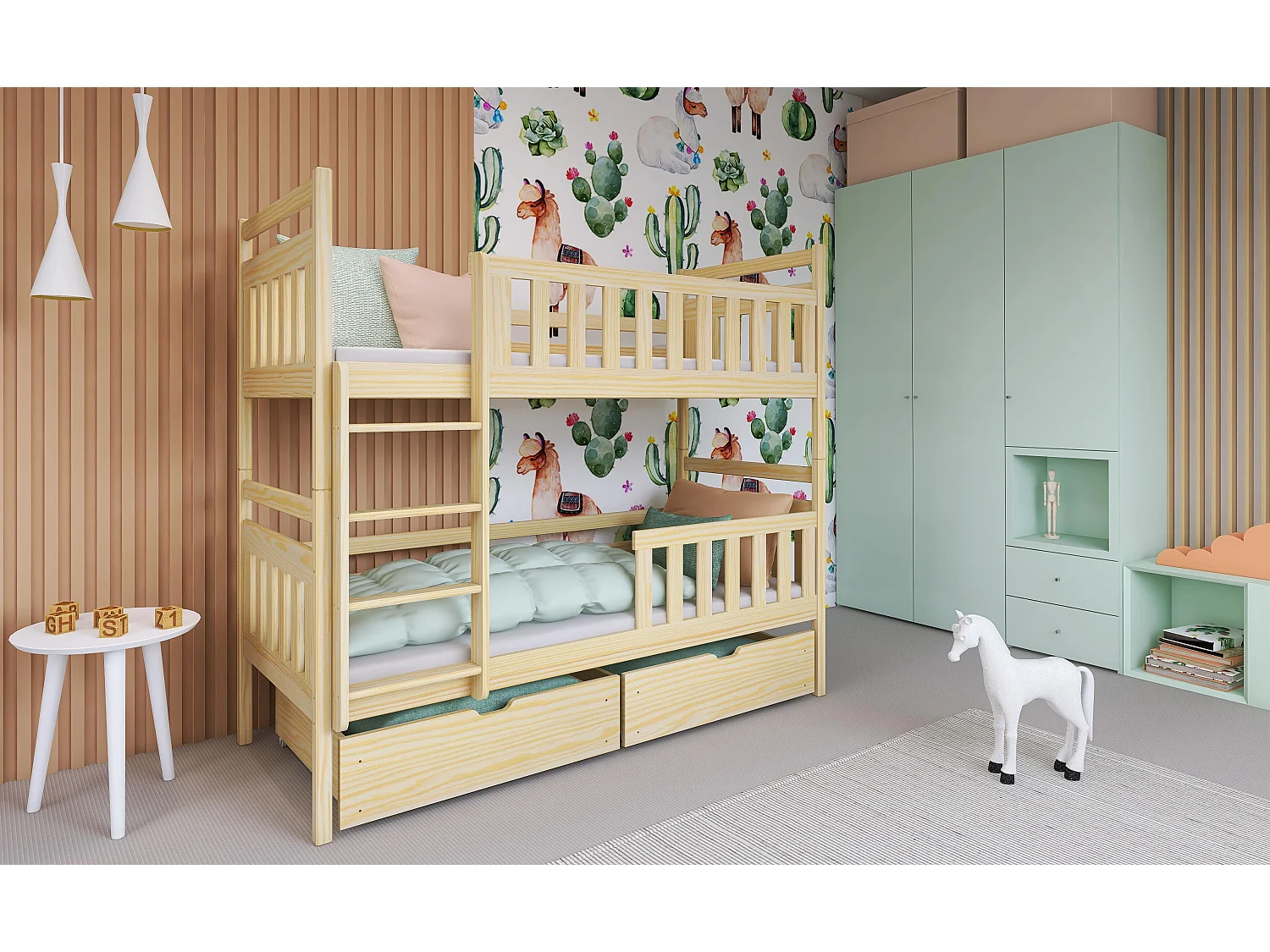 Lits superposés MONIKA BB013 80x170 cm Beige