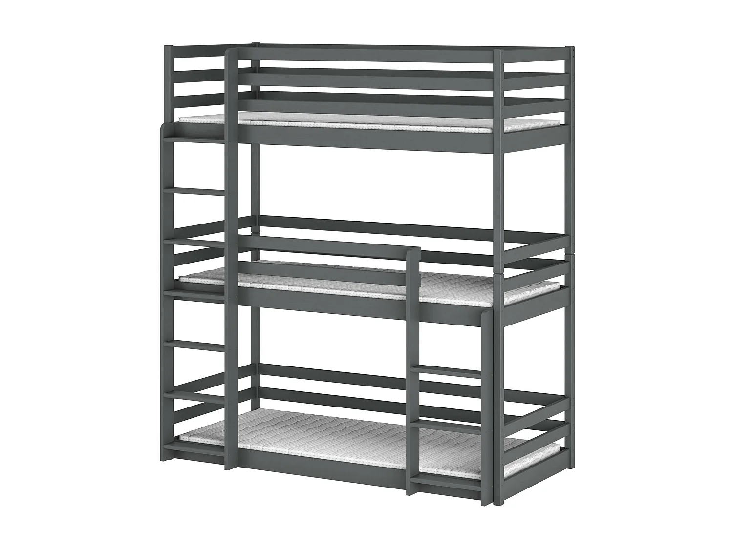 Stapelbed TED BB004 90x190 cm Grafiet