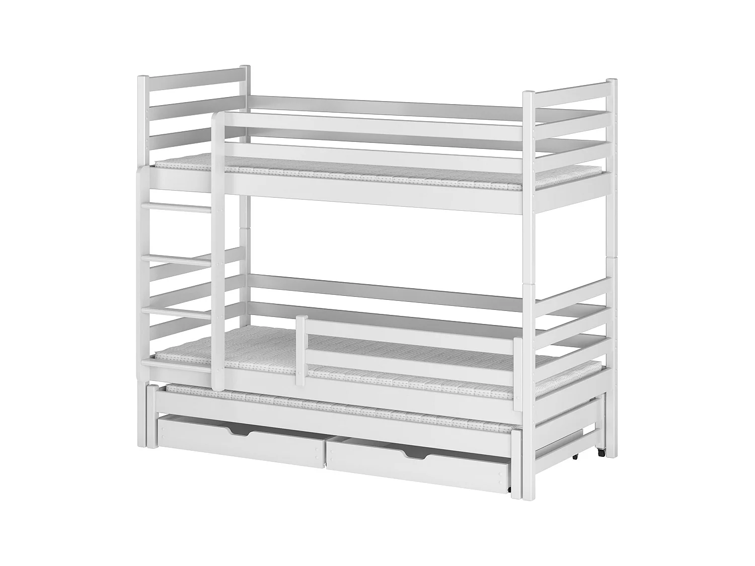 Lits superposés LUK BB014 80x190 cm Blanc