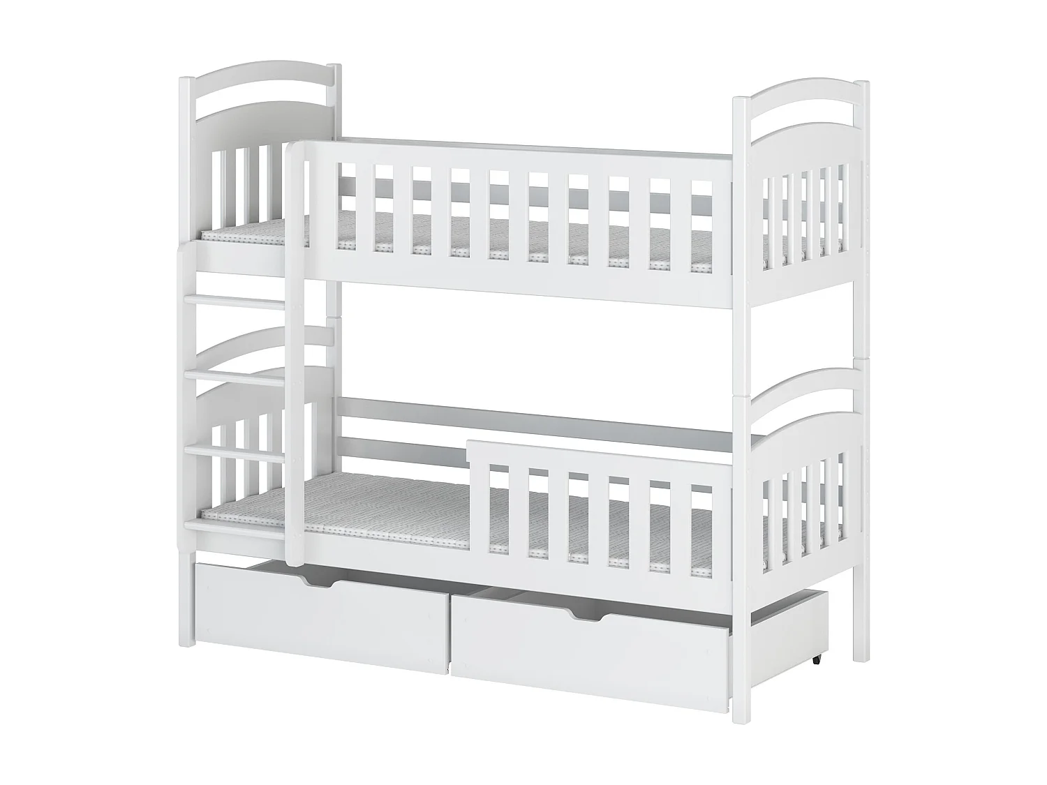 Etagenbett SEBUS BB012 90x180 cm Weiß