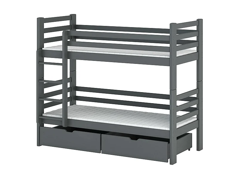 Etagenbett PATRYK BB013 80x170 cm Graphit