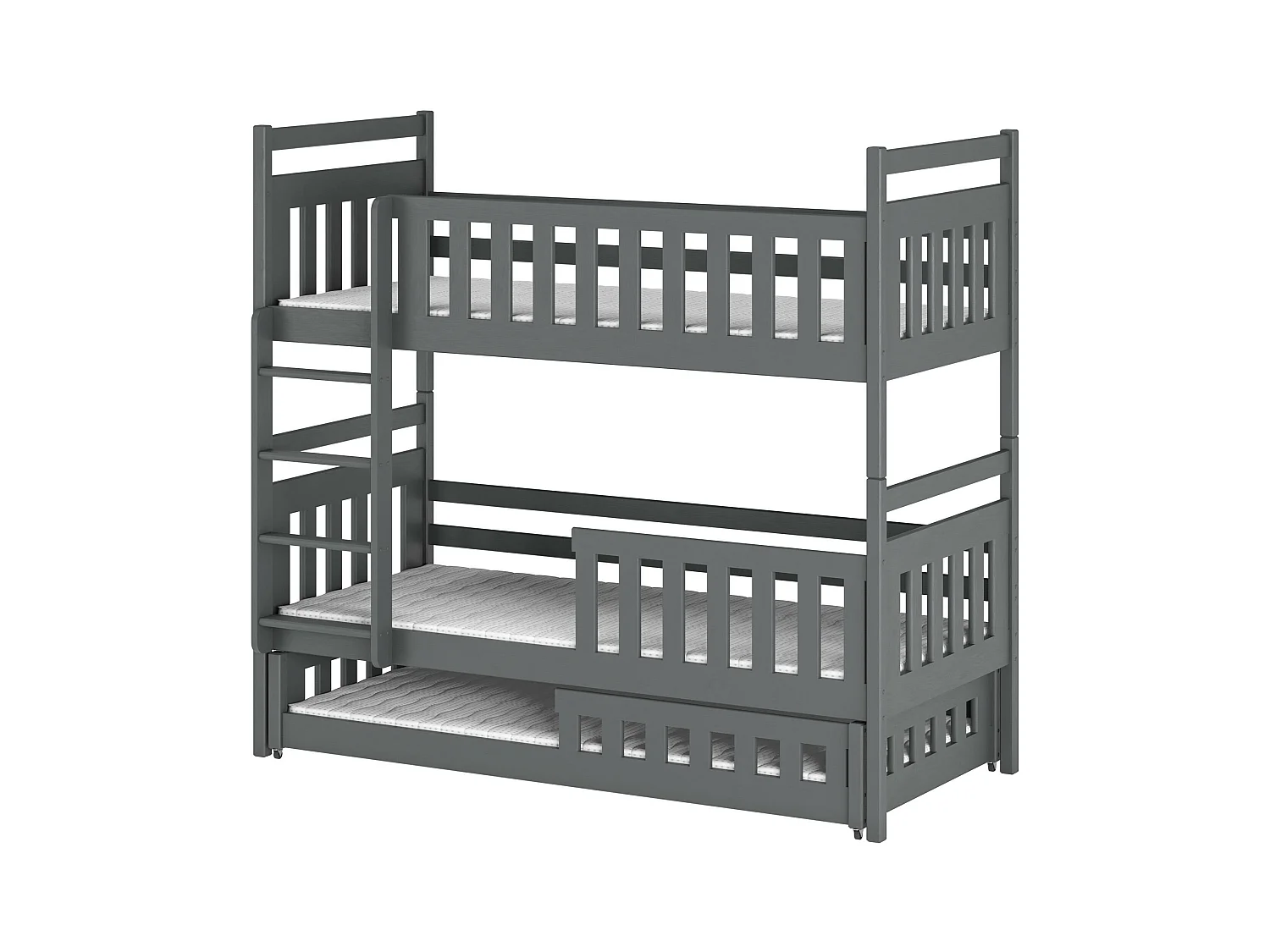 Etagenbett OLIWIA BB003 80x200 cm Graphit