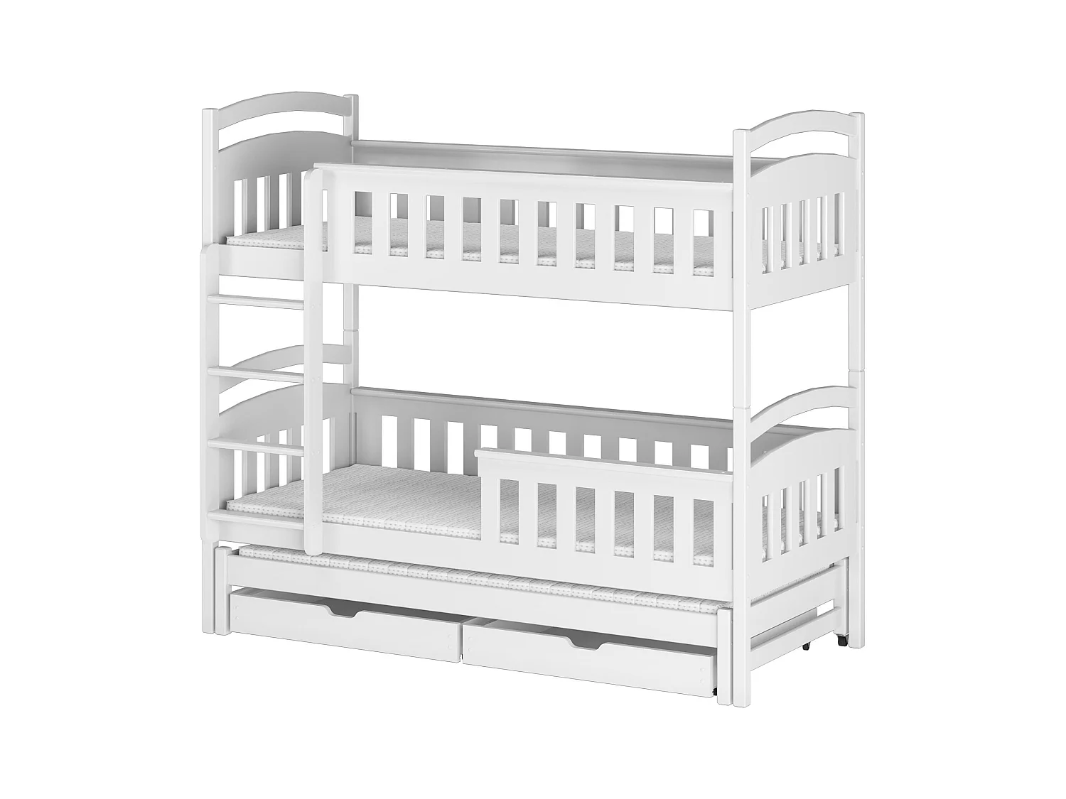 Lits superposés HARRIET BB002 80x180 cm Blanc