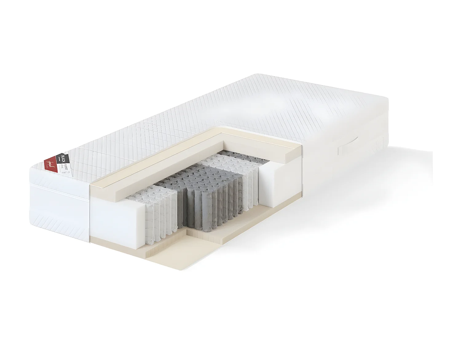 Materasso B-LUX MSS003 H 80x200x27 Bianco