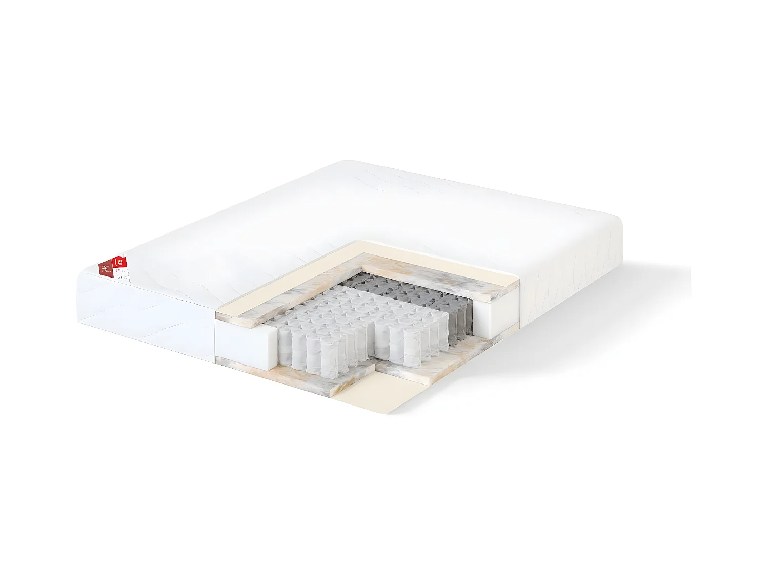 Matelas R-LUX MSS011 H 180x200x22 Blanc