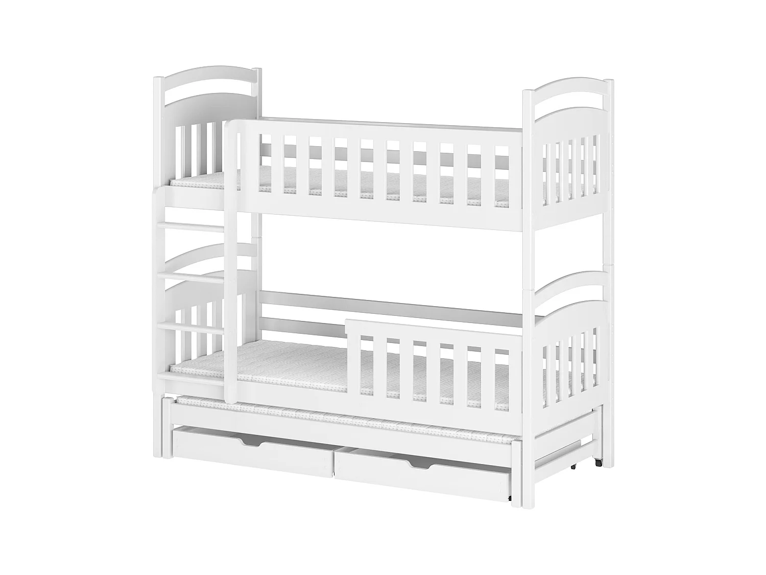 Lits superposés VIKI BB014 80x190 cm Blanc