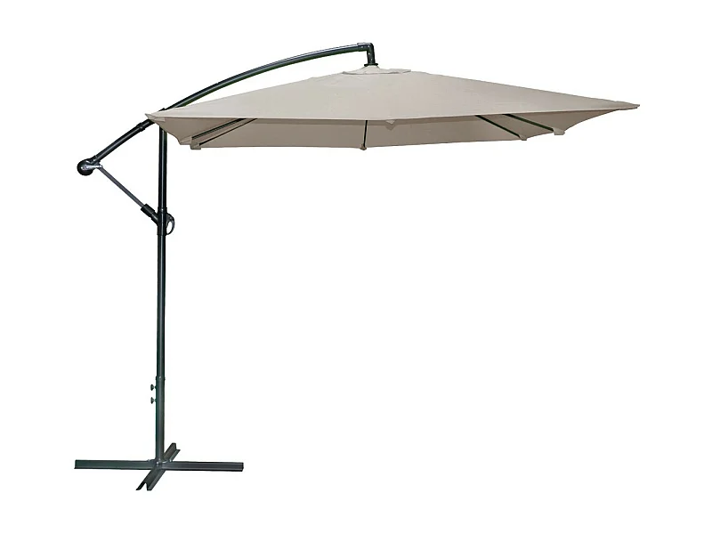 Vierkante zweefparasol taupe 250x250 cm