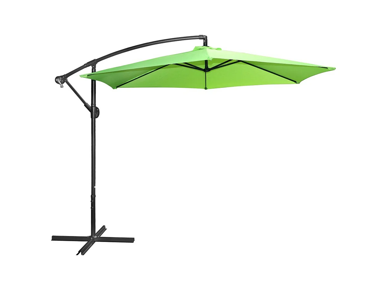 Parasol déporté rond vert pomme – Diamètre 300 cm