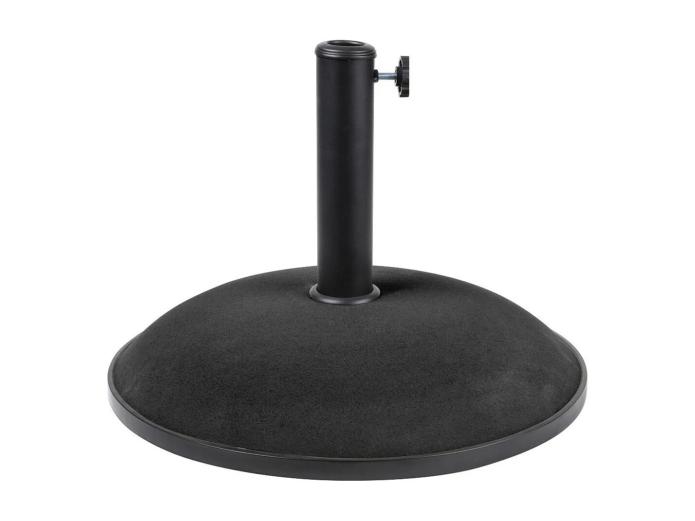 Parasolvoet in donkergrijs cement 20 kg - Afmetingen 45x37 cm, binnendiameter 35/38/48 mm