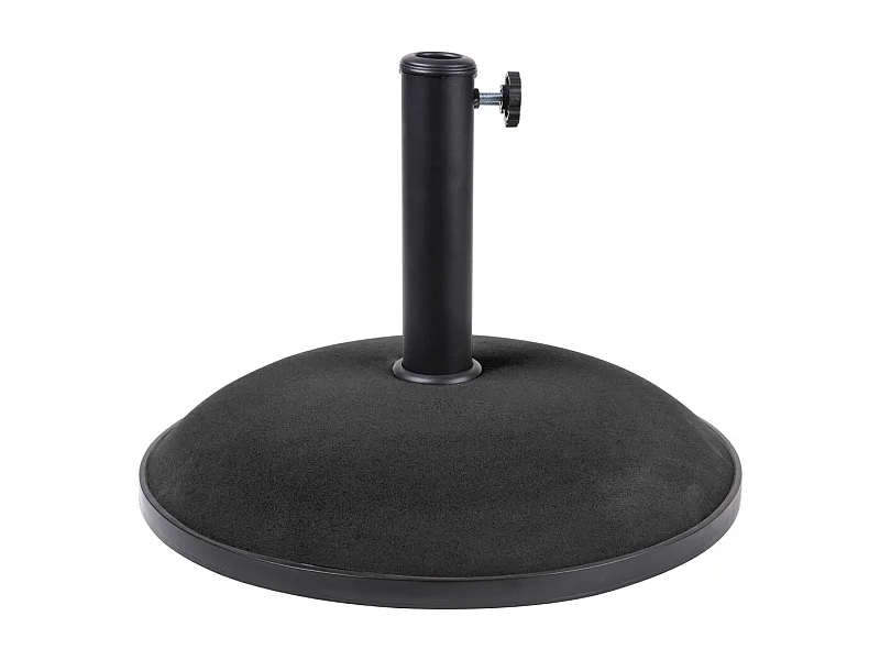 Schirmständer aus schwarzem Zement 25 kg – Maße 50x37 cm, Innendurchmesser 35/38/48 mm