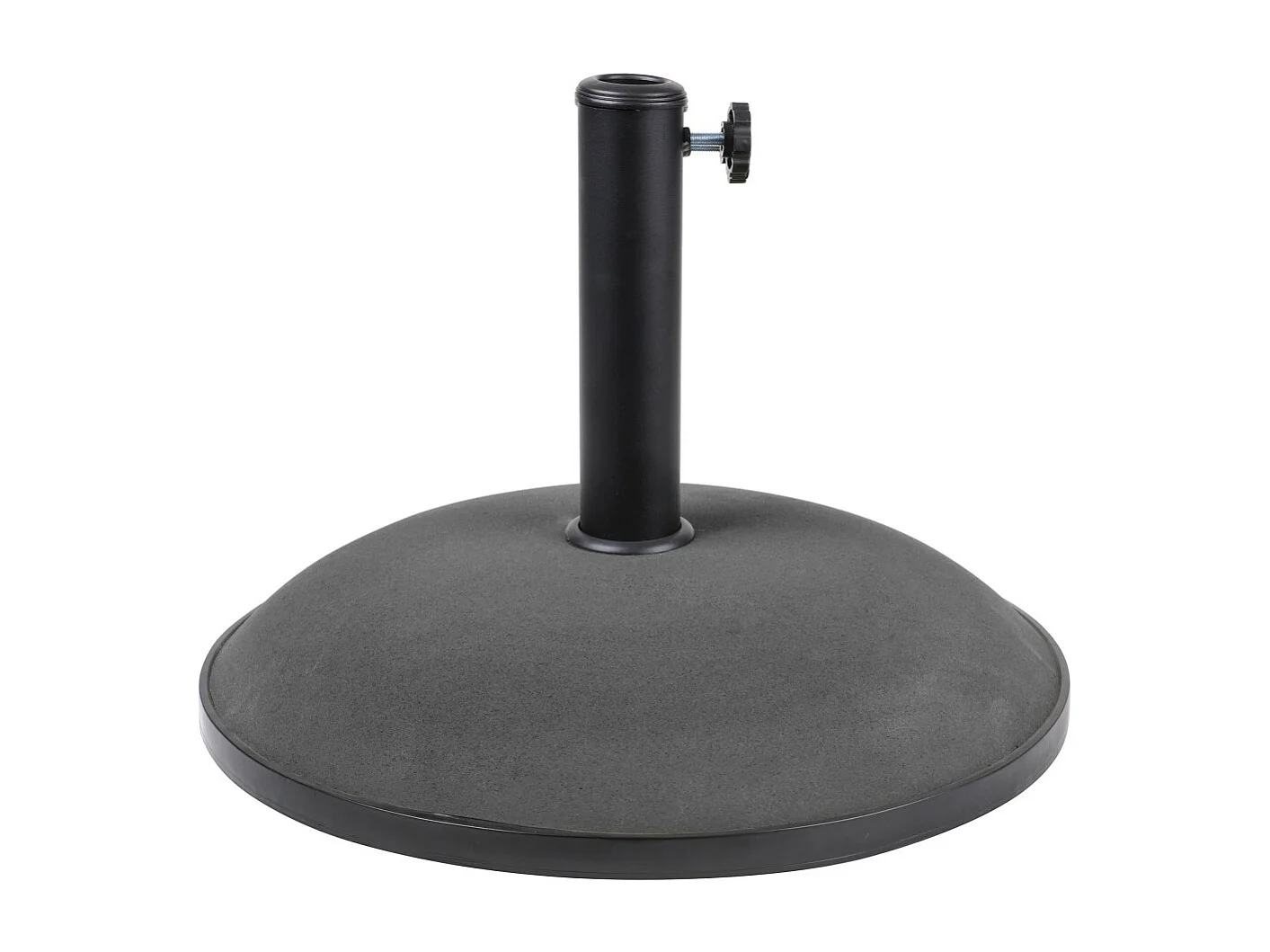 Parasolvoet in donkergrijs cement 25 kg - Afmetingen 50x37 cm, binnendiameter 35/38/48 mm