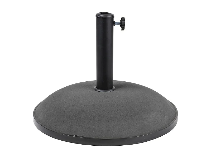 Parasolvoet in donkergrijs cement 25 kg - Afmetingen 50x37 cm, binnendiameter 35/38/48 mm