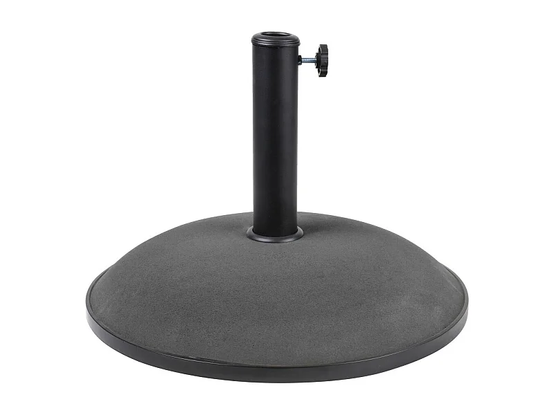 Parasolvoet van donkergrijs cement 20 kg - Afmetingen 45x37 cm, binnendiameter 35/38/48 mm