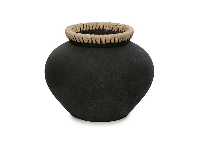 Die Styly Vase - Schwarz Natur - M