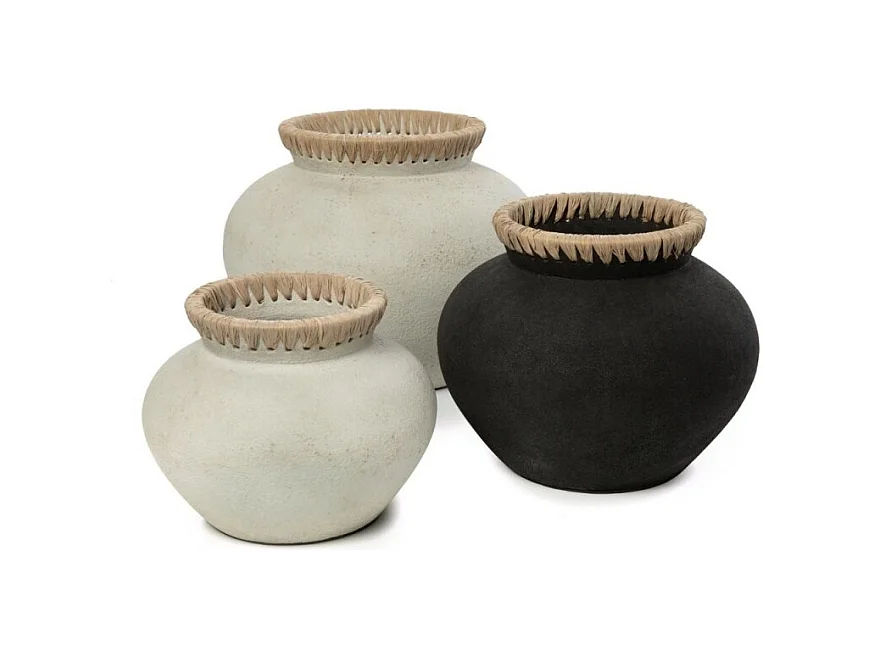 El Jarrón Styly - Negro Natural - M