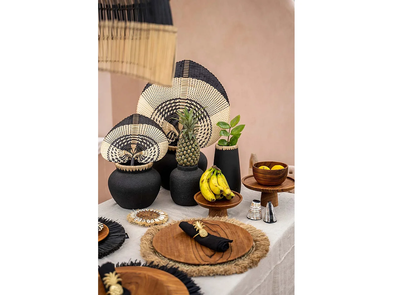 Le Vase Styly - Noir Naturel - M