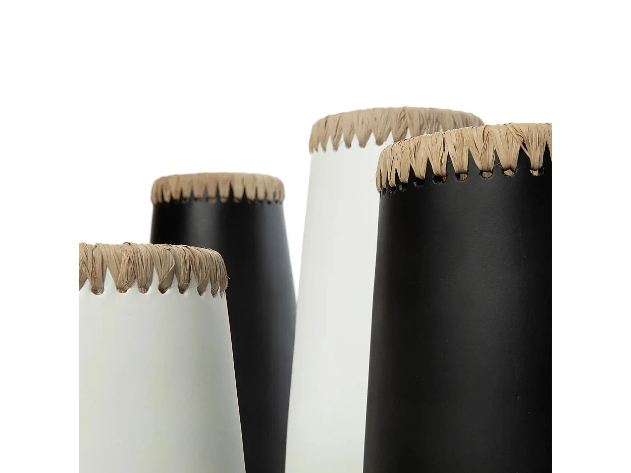 Le Vase Sneaky - Noir Naturel - L