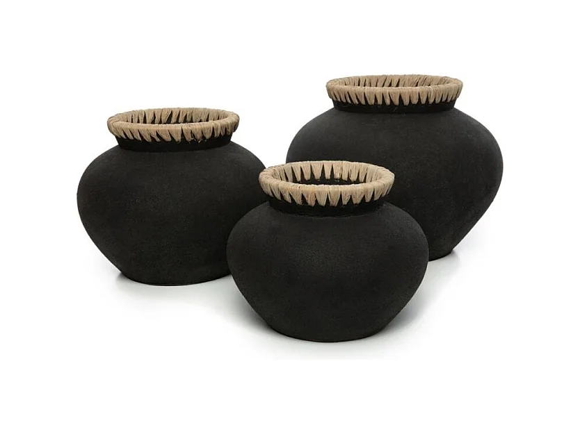El Jarrón Styly - Negro Natural - L