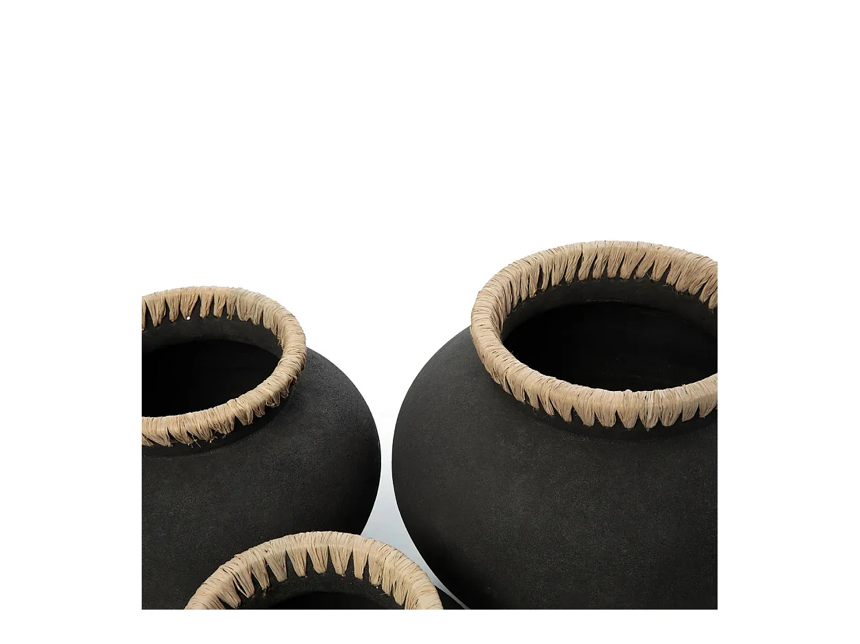 El Jarrón Styly - Negro Natural - L