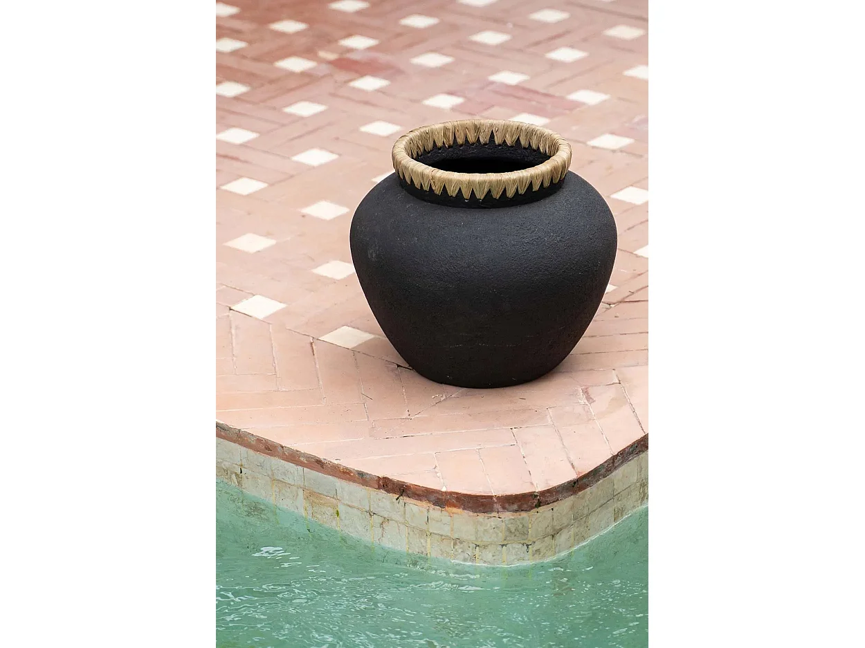 Le Vase Styly - Noir Naturel - L
