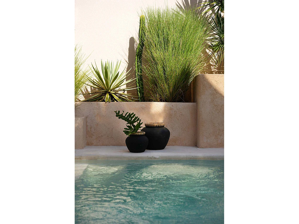 Le Vase Styly - Noir Naturel - L