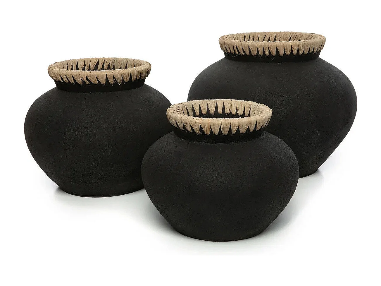 Le Vase Styly - Noir Naturel - L