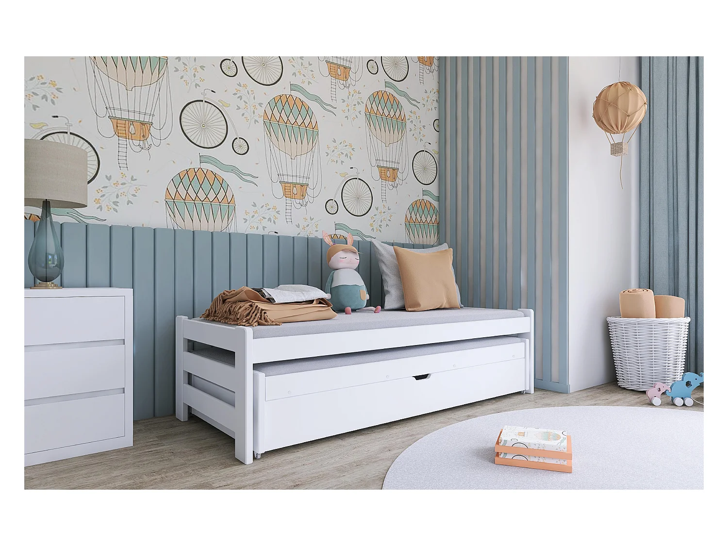 Bed ANIS KSB001 80x160 cm Wit