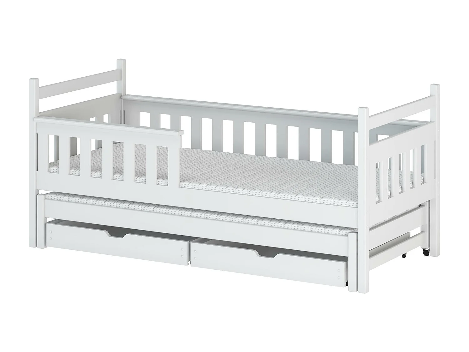 Lit enfant DOMINIK KSB002 80x180 cm Blanc