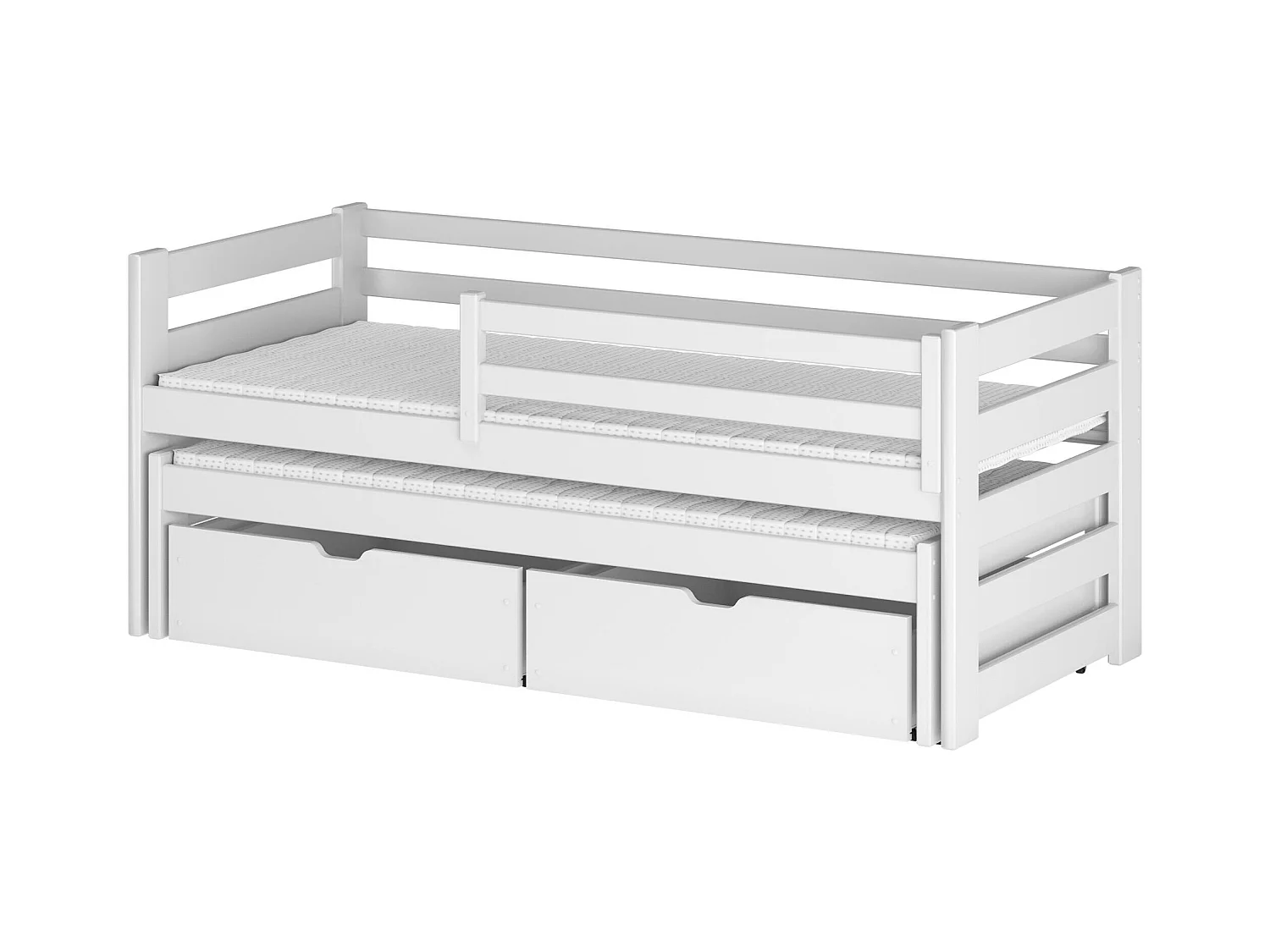 Lit enfant KUBUS KSB014 80x190 cm Blanc