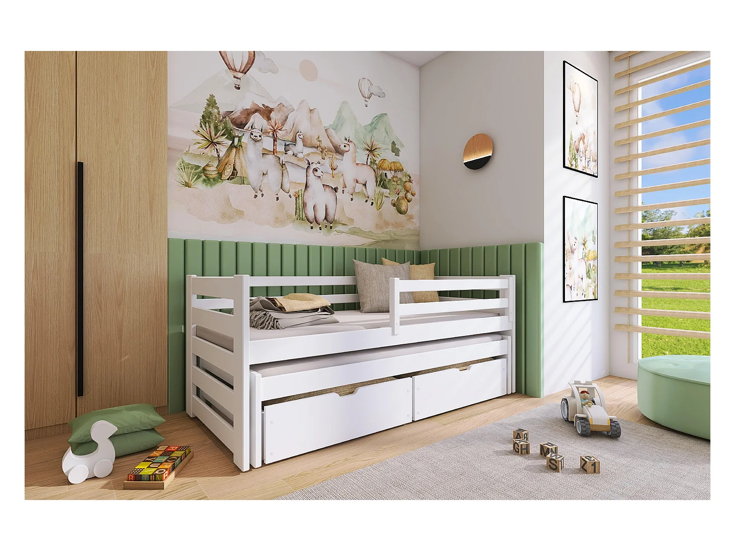 Bed KUBUS KSB014 80x190 cm Wit