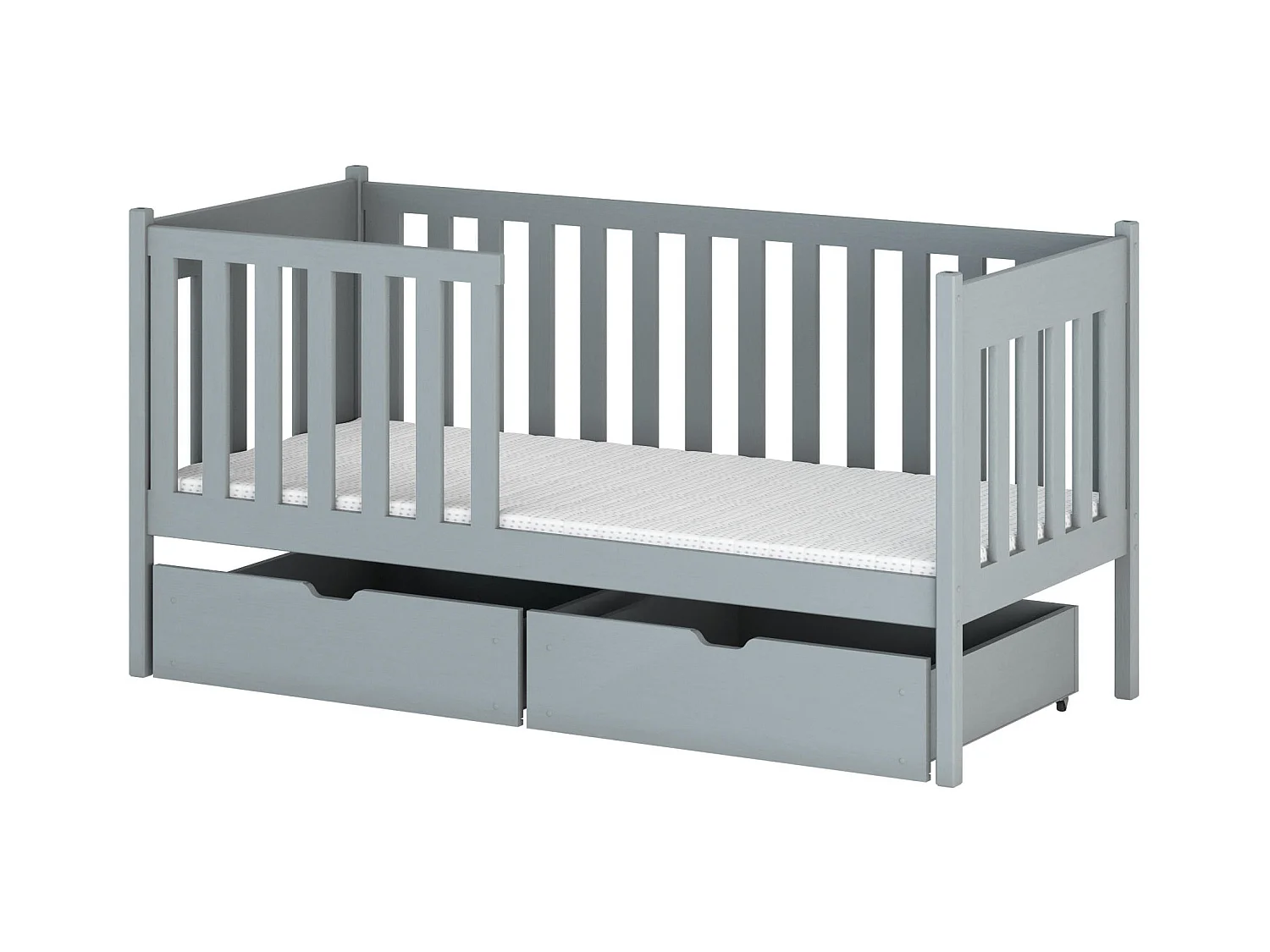 Lit enfant ALICJA KSB014 80x190 cm Gris