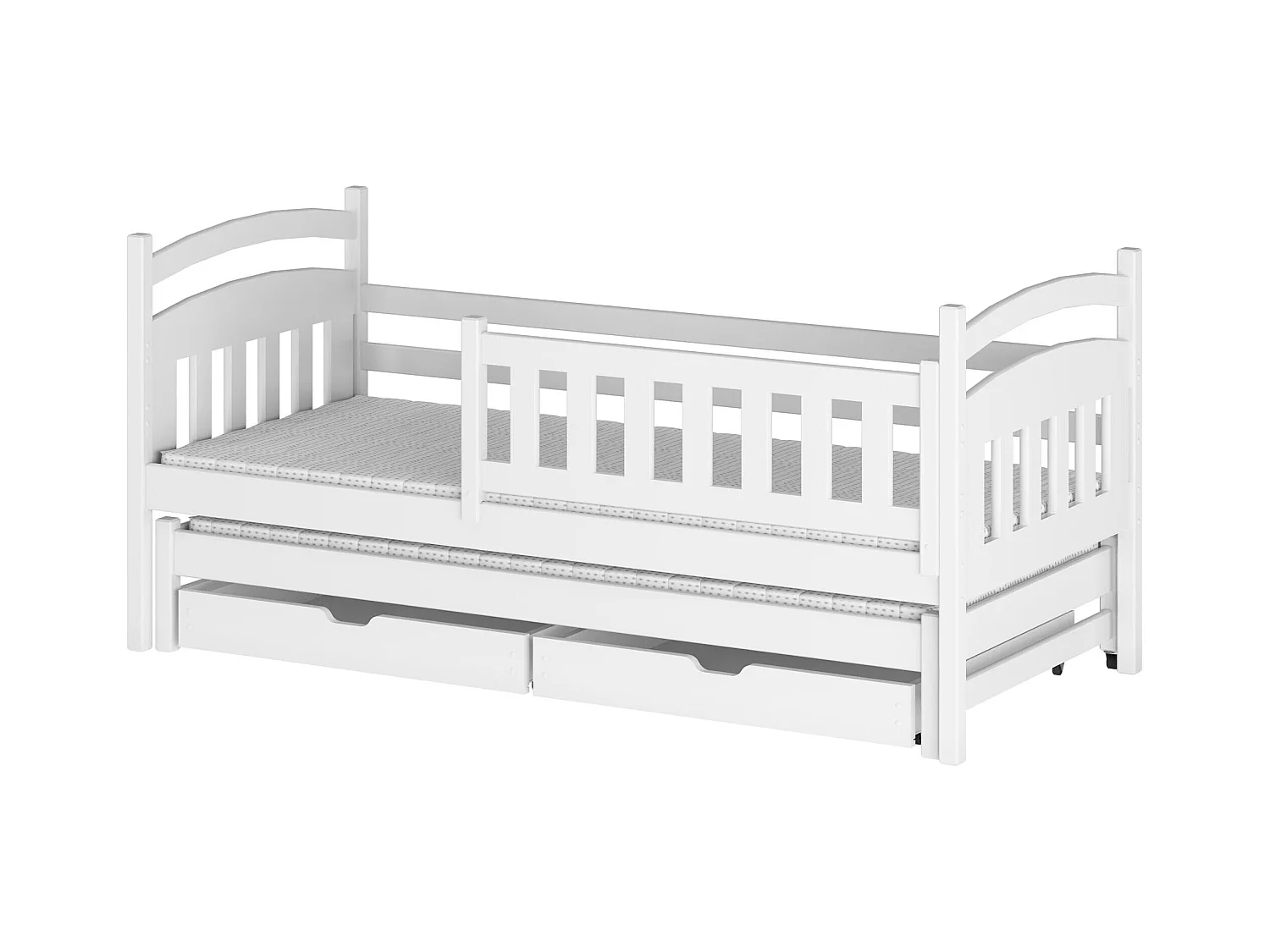 Lit enfant GALAXY KSB014 80x190 cm Blanc