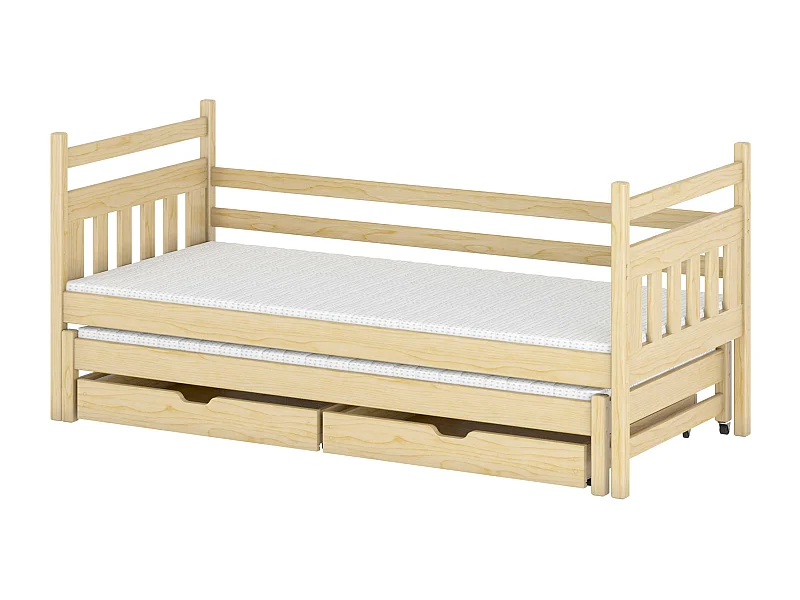 Kinderbett DANIEL KSB014 80x190 cm Beige