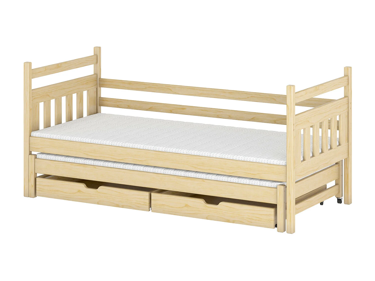 Kinderbett DANIEL KSB014 80x190 cm Beige