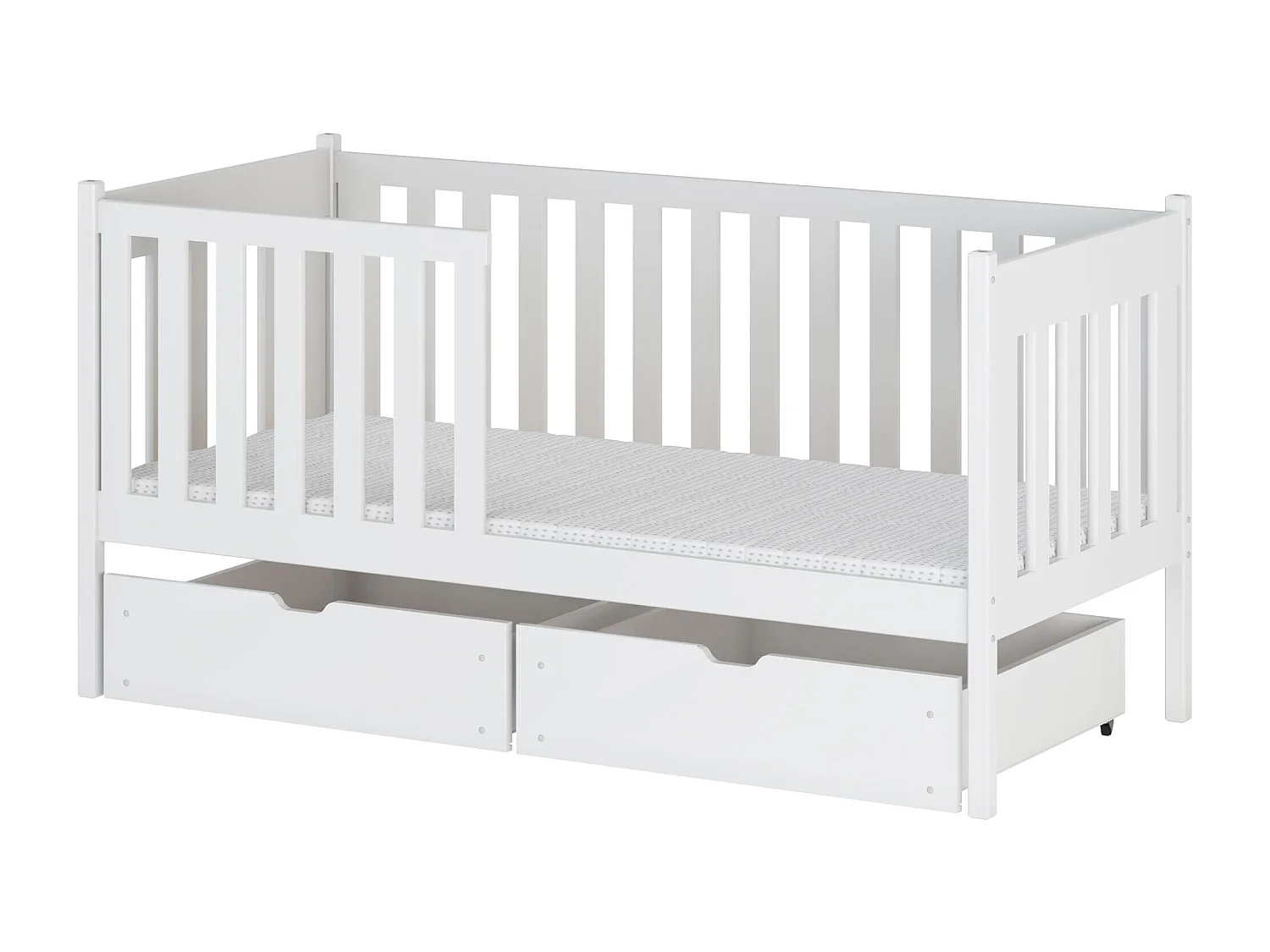 Cama de solteiro infantil ALICJA KSB001 80x160 cm Branco