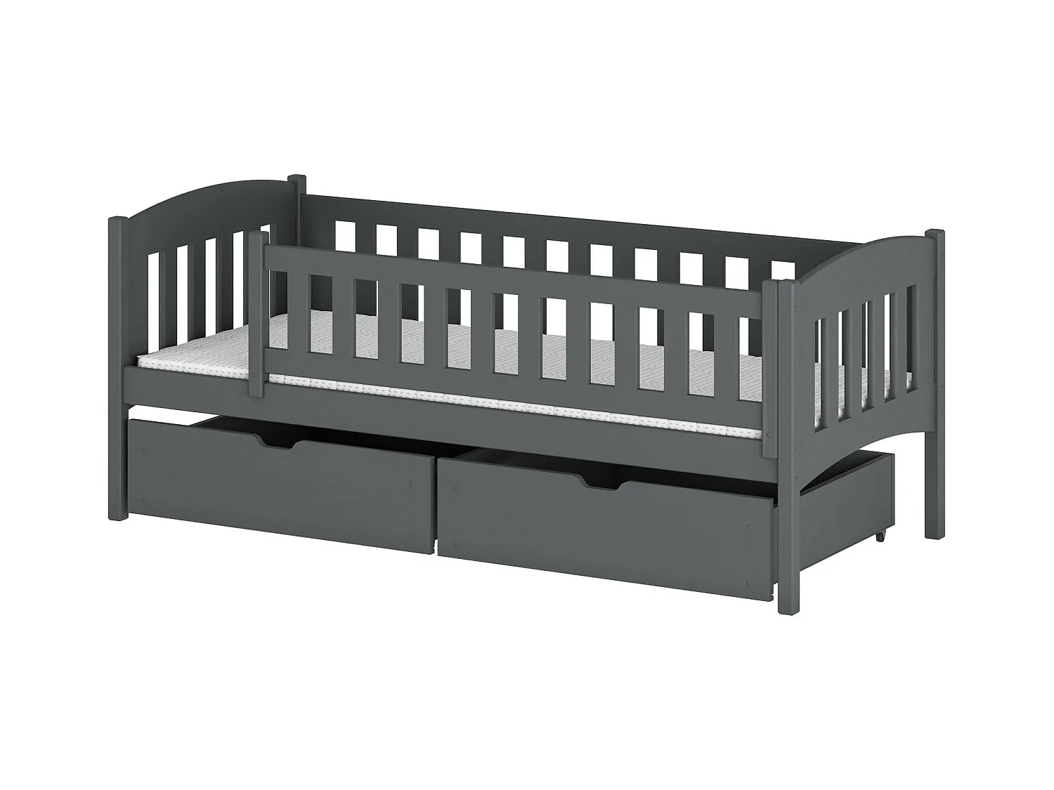 Kinderbett GUCIO KSB005 90x200 cm Graphit