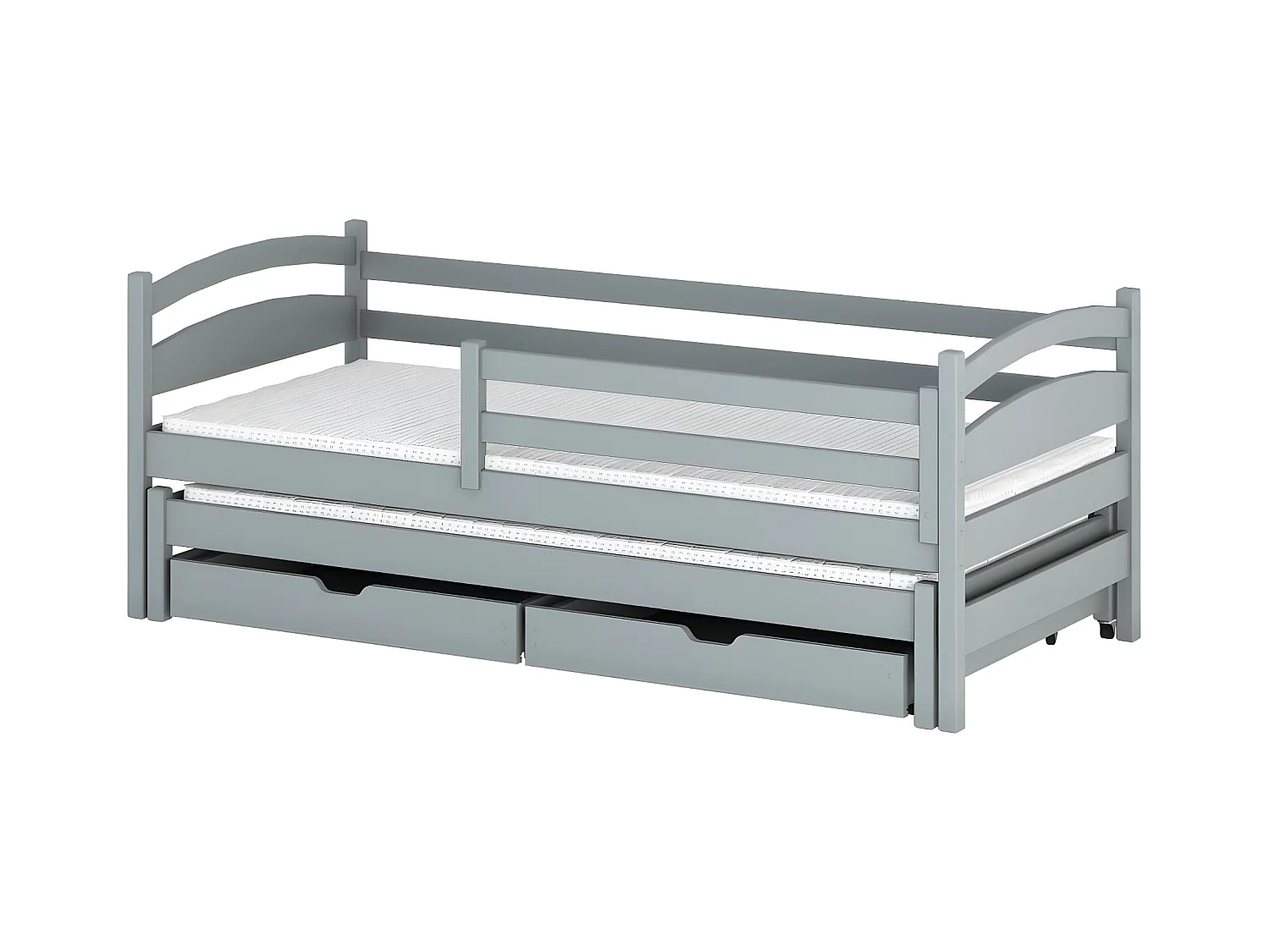 Bed TOSIA KSB004 90x190 cm Grijs