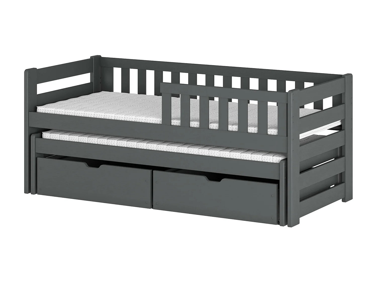 Kinderbett BOLKO KSB012 90x180 cm Graphit