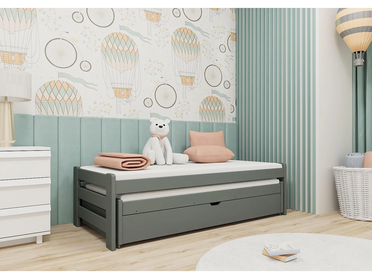 Bed ANIS KSB014 80x190 cm Grafiet