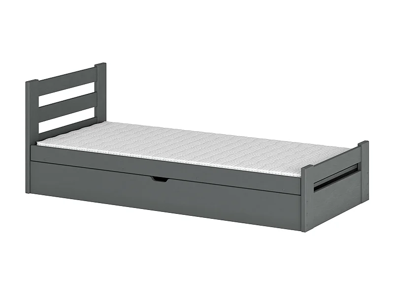 Kinderbett NELA KSB012 90x180 cm Graphit