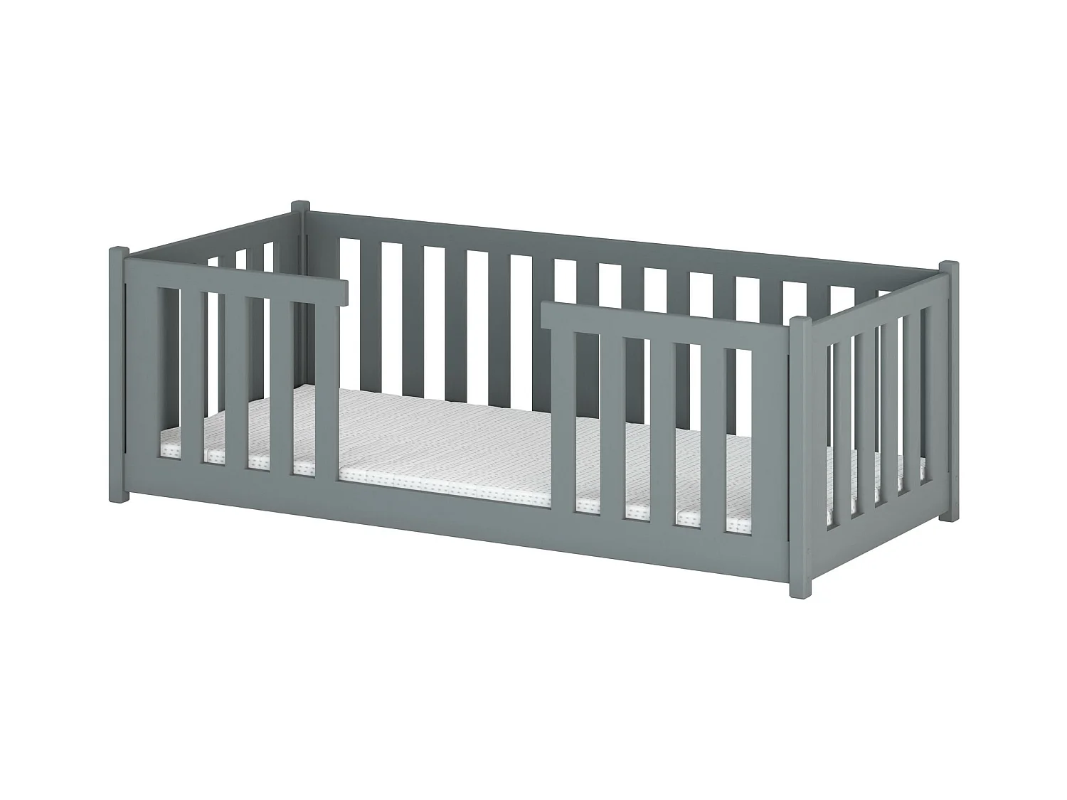 Lit enfant FERO KSB014 80x190 cm Gris