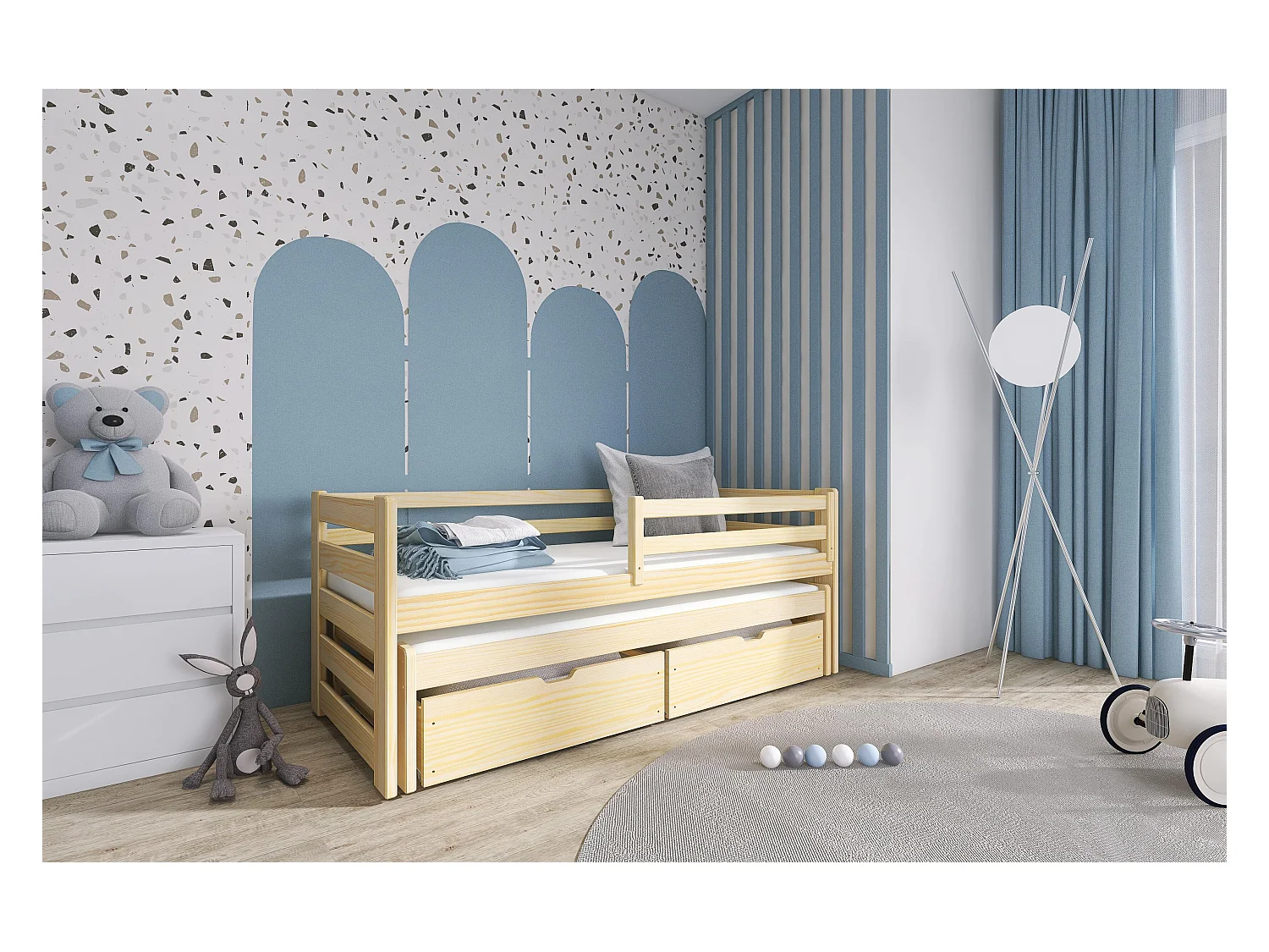 Bed SENSO KSB001 80x160 cm Beige