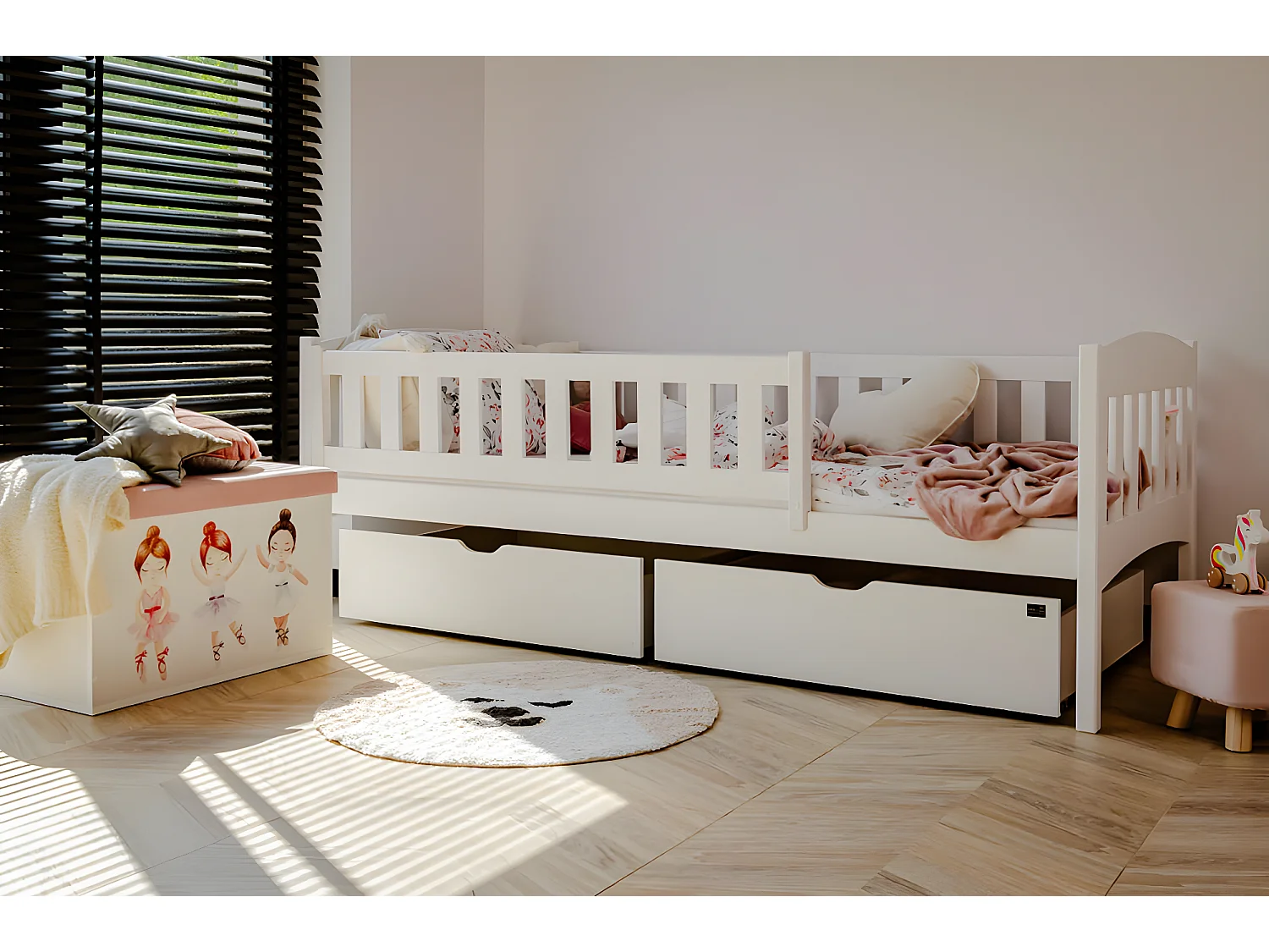 Bed GUCIO KSB005 90x200 cm Wit